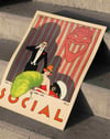 Social Magazine (1920) – Conrado Walter Massaguer Küba Art Deco Dergi Kapağı Posteri
