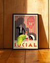 Social Magazine (1920) – Conrado Walter Massaguer Küba Art Deco Dergi Kapağı Posteri