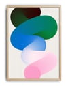 Soft Layers Modern Duvar Tablosu – Pastel Soyut Form Poster