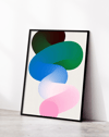 Soft Layers Modern Duvar Tablosu – Pastel Soyut Form Poster