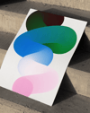 Soft Layers Modern Duvar Tablosu – Pastel Soyut Form Poster