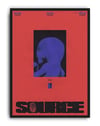 Source Within Modern Duvar Tablosu – Kırmızı Mavi Figüratif Poster