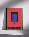Source Within Modern Duvar Tablosu – Kırmızı Mavi Figüratif Poster