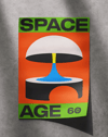 Space Age 60 Modern Duvar Tablosu – Turuncu Yeşil Retro Poster