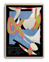 Stream Informer Modern Duvar Tablosu – Siyah Mavi Abstract Kolaj Poster