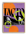 Tacto Modern Duvar Tablosu – Mor Turuncu Grafik Abstract Poster