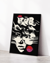 The Club Noir Modern Duvar Tablosu – Siyah Beyaz Abstract Yüz Poster
