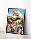 Tokyo Dragon Festival Renkli Japon Fotoğrafik Duvar Tablosu