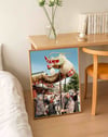 Tokyo Dragon Festival Renkli Japon Fotoğrafik Duvar Tablosu