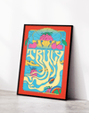 Truly Melt Modern Duvar Tablosu – Renkli Meyve ve Akışkan Tipografi Poster