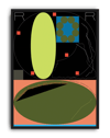 Universe Dust Modern Duvar Tablosu – Siyah Yeşil Abstract Poster