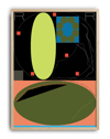 Universe Dust Modern Duvar Tablosu – Siyah Yeşil Abstract Poster