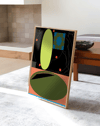 Universe Dust Modern Duvar Tablosu – Siyah Yeşil Abstract Poster