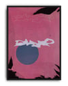 Untouchable Pink Orbit Pembe Soyut Kolaj Duvar Tablosu