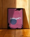 Untouchable Pink Orbit Pembe Soyut Kolaj Duvar Tablosu