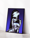 Violet Chrome Modern Duvar Tablosu – Mor Anime Figüratif Poster