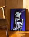 Violet Chrome Modern Duvar Tablosu – Mor Anime Figüratif Poster