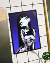 Violet Chrome Modern Duvar Tablosu – Mor Anime Figüratif Poster