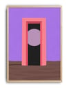 Violet Portal Mor Pembe Geometrik Duvar Tablosu