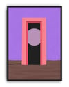 Violet Portal Mor Pembe Geometrik Duvar Tablosu