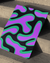Violet Pulse Mor Yeşil Abstract Poster | 96 Room