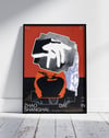 Zhao Shanghai Modern Duvar Tablosu – Turuncu Siyah Abstract Poster