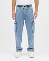 Baggy Buz Mavi Kargo Jean