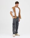 Baggy Füme Kargo Jean