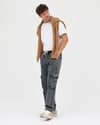 Baggy Füme Kargo Jean