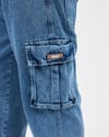 Baggy Mavi Kargo Jean