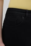 Mini Flare Siyah Jean 