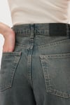 Yüksek Bel Straıght M.R.STRAIGHT-8148 Green Tınt Jean Pantalon