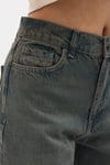 Yüksek Bel Straıght M.R.STRAIGHT-8148 Green Tınt Jean Pantalon