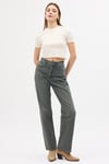 Yüksek Bel Straıght M.R.STRAIGHT-8148 Green Tınt Jean Pantalon