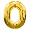 0 Rakamlı Folyo Balon Gold Renk  40 İnç Bx40