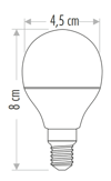 1 Adet CATA CT 4233 6W Led Ampul 3200K Gün Işığı E14