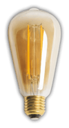 1 Adet CATA CT 4313 Dimmerli Led Rustik Ampul 6W Amber Işık E27 Duy