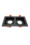 1 Adet CATA CT 5019 Pars Siyah İkili  Spot Kasası GU10 Duy