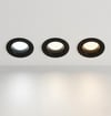 1 Adet CATA CT 5261 Başak Siyah Kasa 8W Sıva Altı Led Spot 3 Renk