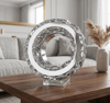 1 Adet CATA CT 6584 Berfin Yuvarlak Dekoratif Cam Spot Kasası GU10 Duy