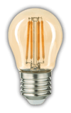 1 Adet KENDAL KES603 Led Rustik Ampul 6W Amber Işık E27 Duy