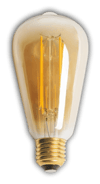 1 Adet KENDAL KES616 Led Rustik Ampul 4W 2700K Gün Işığı E27 Duy