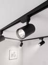 1 Adet NOAS YL29 3101 Paris 30W Siyah Kasa Ray Spot 6400K Beyaz Işık