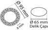 1 Adet NOAS YL65 1677 Hektor Led Çerçeveli 4000K Kristal Cam Spot Kasa