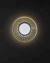 1 Adet NOAS YL65 1767 İris LED Çerçeveli 4000K Yuvarlak Kristal Cam Spot GU10 Duy