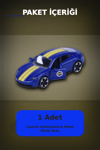 1 Adet Sarı-Lacivert 1:64 Die-Cast Metal Model Araba 7.5 cm Fenerbahçe Koleksiyon BX-313390