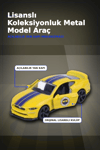 1 Adet Sarı-Lacivert 1:64 Die-Cast Metal Model Araba 7.5 cm Fenerbahçe Koleksiyon BX-313390
