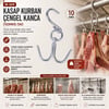 10 Adet 10mm W Kasap Kurban Çengel Kanca Bx40