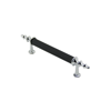 10 Adet Krom - Siyah Boru Kulp 9.6cm Bx40