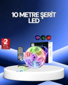 10 Metre Smart Şerit Led Bluetooth Telefon Kontrollü USB Enerjili